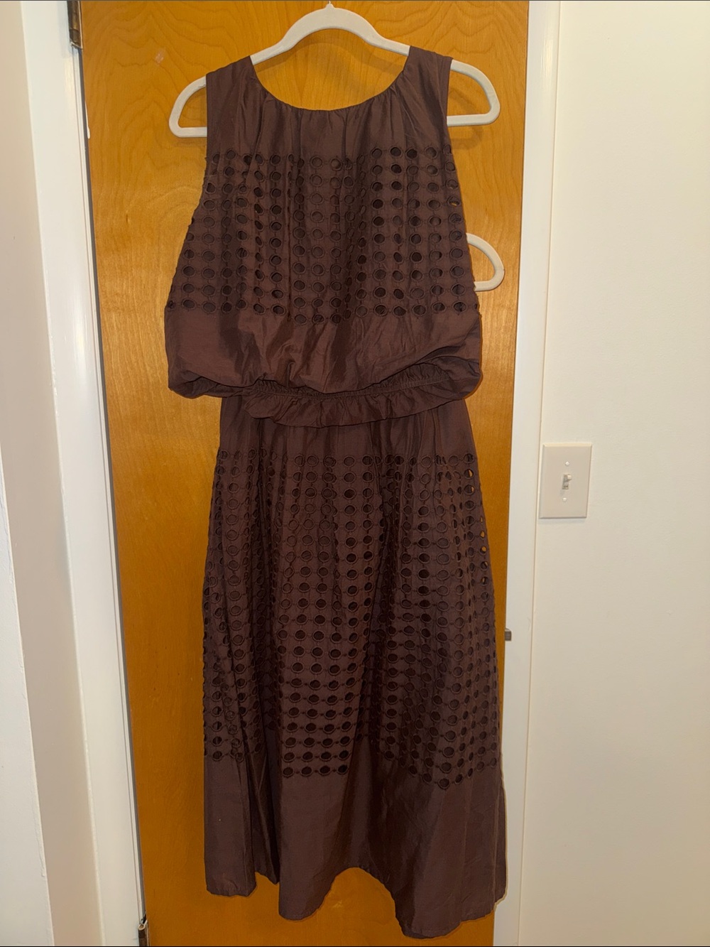 Sleeveless Eyelet Skirt & Shirt Set